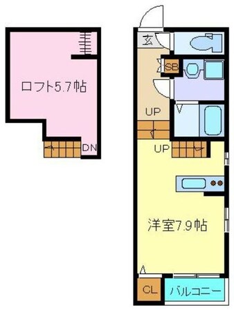 北仙台駅 徒歩10分 1階の物件間取画像